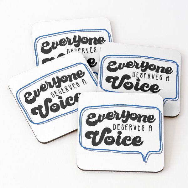 Item preview, Everyone Deserves A Voice - Blue designed and sold by freelysimple.