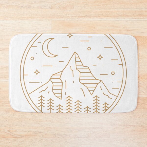 Item preview, Elegant Detailed Monoline Mountain Scenery designed and sold by KBdesigns10.