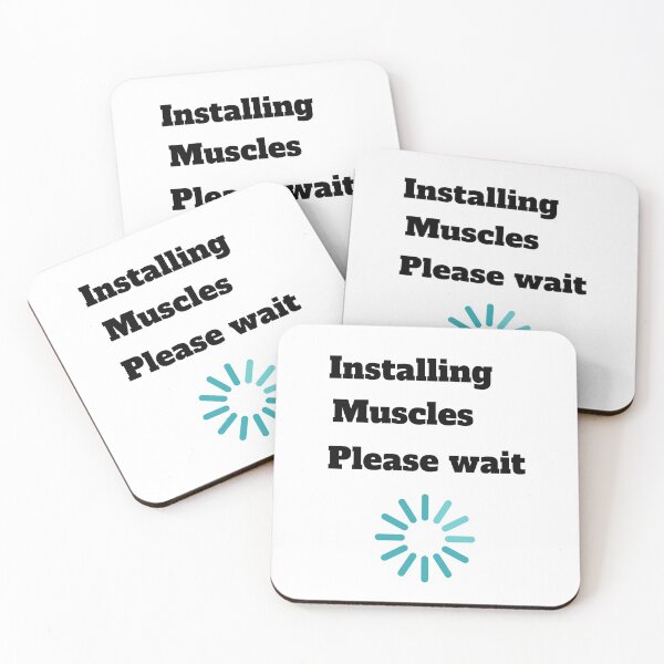 Item preview, Installing muscle Please Wait designed and sold by 77ART.