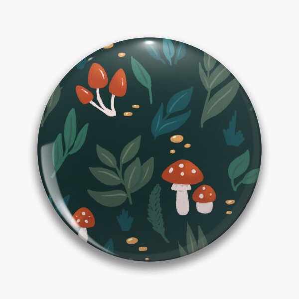 Item preview, Leaves and mushrooms green designed and sold by Elenanaylor.