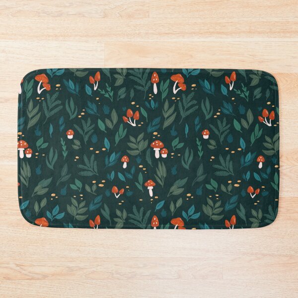 Item preview, Leaves and mushrooms green designed and sold by Elenanaylor.