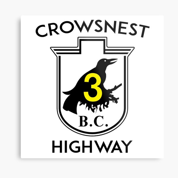 Crowsnest Highway British Columbia Canada 3 Crows Nest BC Metal Print