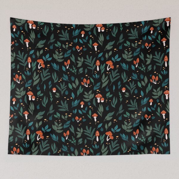 Item preview, Leaves and mushrooms designed and sold by Elenanaylor.