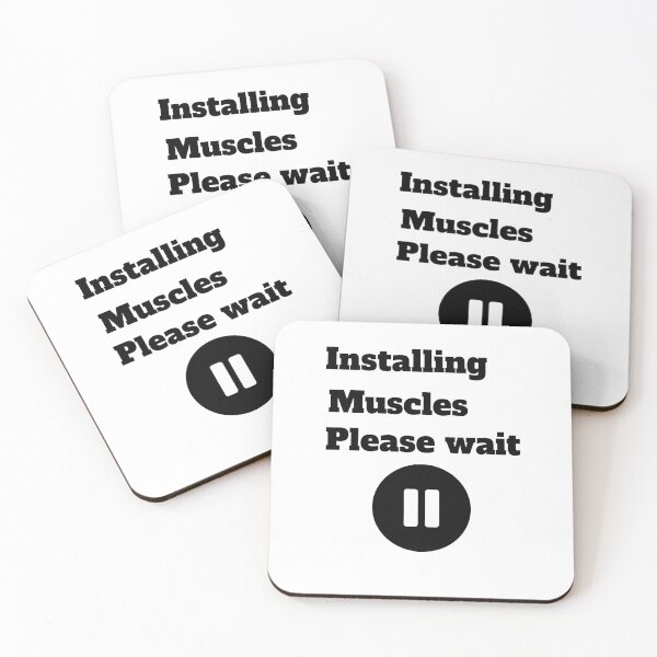Item preview,   Installing muscle Please Wait designed and sold by 77ART.