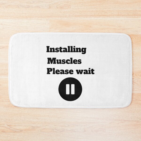 Item preview,   Installing muscle Please Wait designed and sold by 77ART.