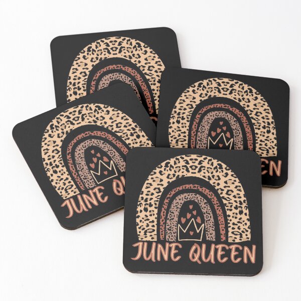 Artikelvorschau, June Queen, Queens werden im Juni geboren, Leopard Boho Rainbow entworfen und verkauft von ACC .