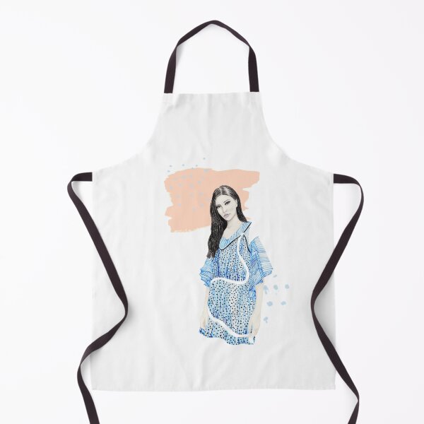 Item preview, peach & blue - fashion illustration designed and sold by melaniab-art.