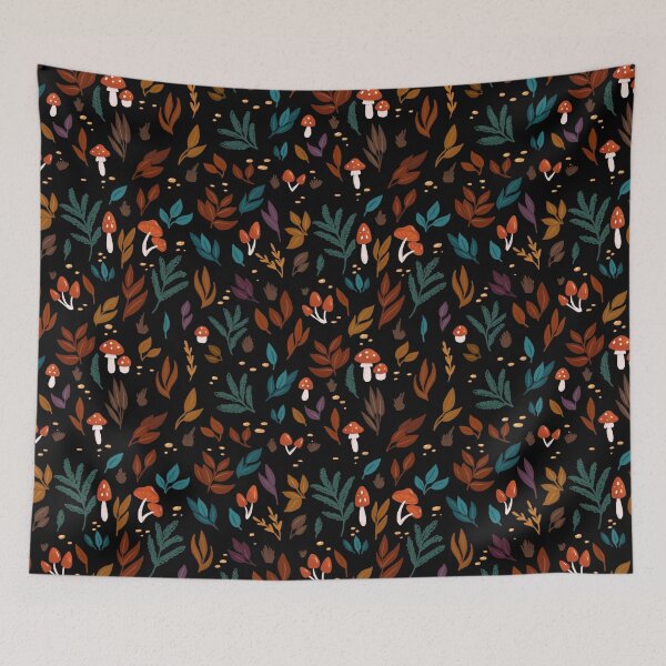 Item preview, Leaves and mushrooms autumn designed and sold by Elenanaylor.