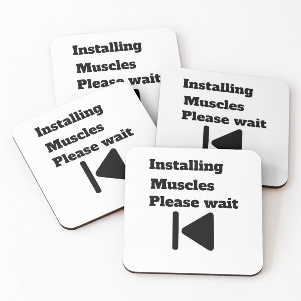 Item preview,  Installing muscle Please Wait designed and sold by 77ART.