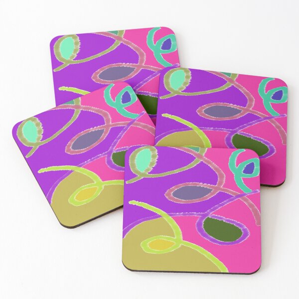 Item preview,  Abstract Pastel Lines Color Pattern designed and sold by ZubiyaArt.