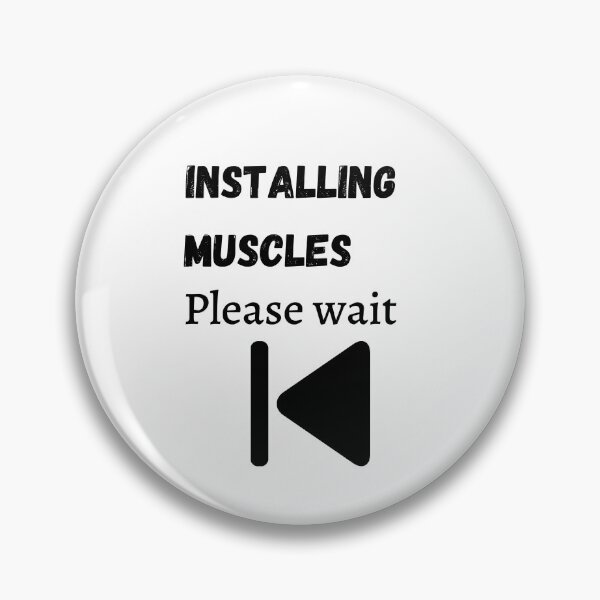 Item preview,   Installing muscle Please Wait designed and sold by 77ART.