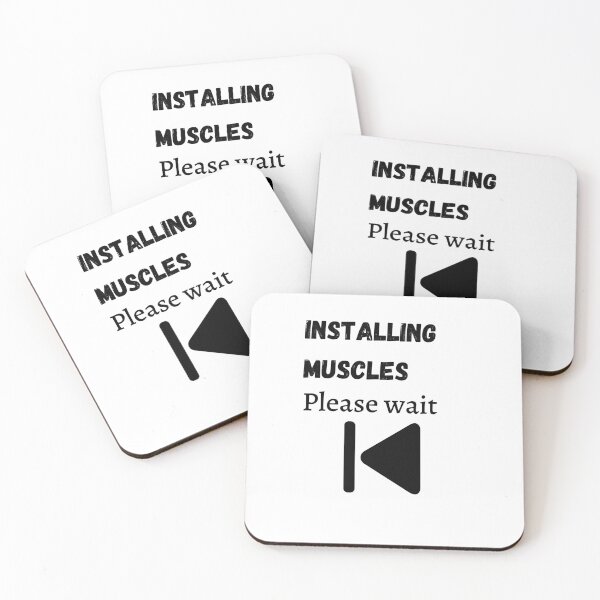 Item preview,   Installing muscle Please Wait designed and sold by 77ART.