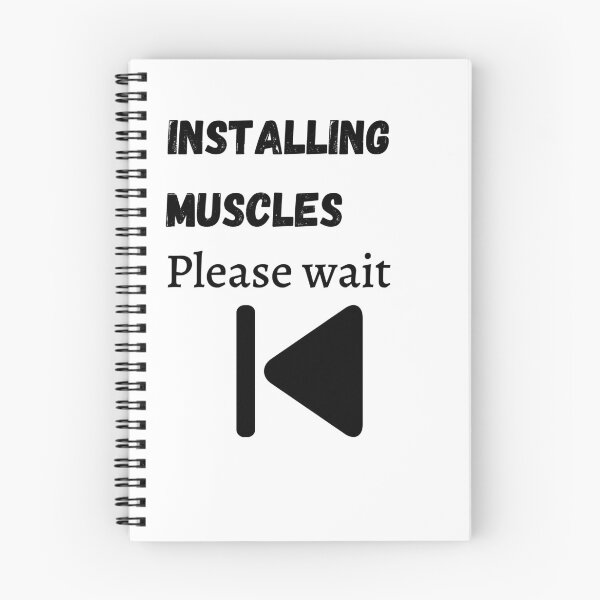 Item preview,   Installing muscle Please Wait designed and sold by 77ART.