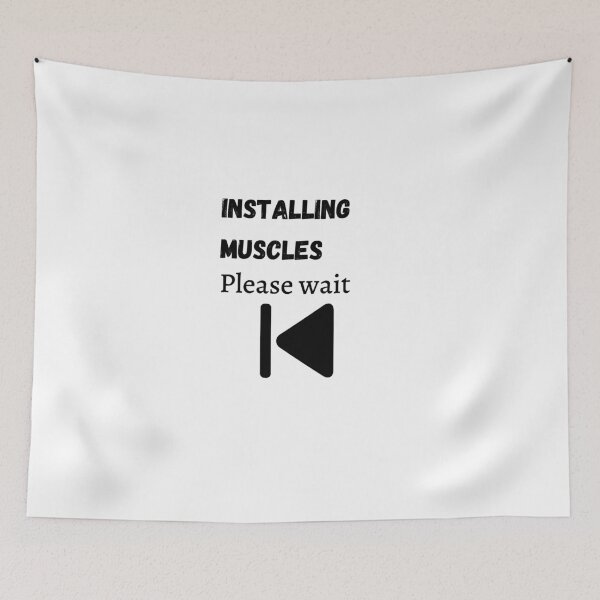 Item preview,   Installing muscle Please Wait designed and sold by 77ART.