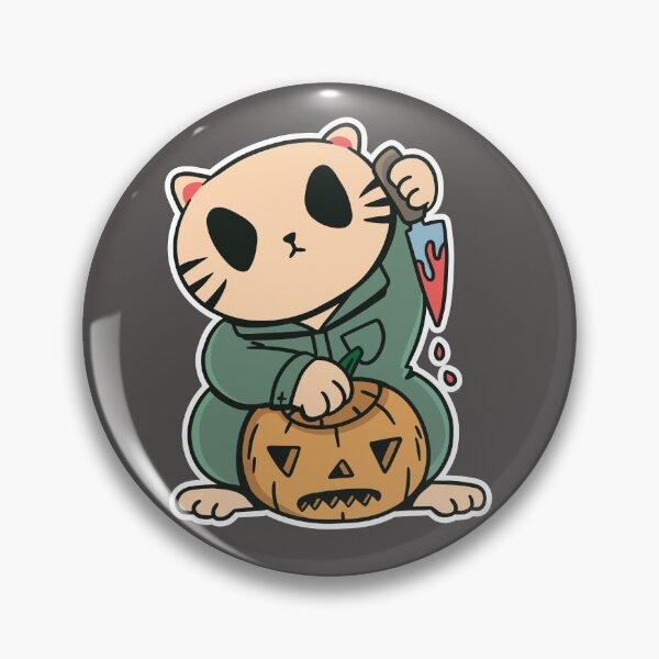 Artikelvorschau, Lucky Cat Carving a Pumpkin entworfen und verkauft von SLAG-Creative.