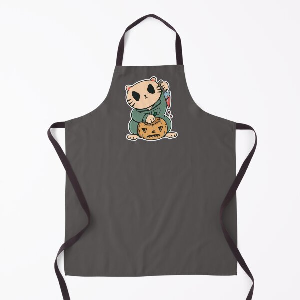 Item preview, Lucky Cat Carving a Pumpkin designed and sold by SLAG-Creative.