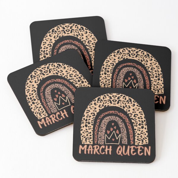 Item preview, March Queen, Queens are born in March, Leopard Boho Rainbow  designed and sold by ACC .