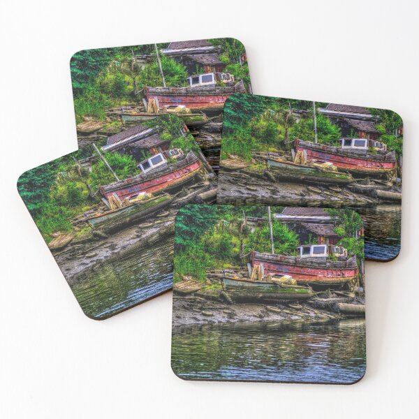 Item preview, Two Boats On River Wear Mud Bank designed and sold by axp7884.