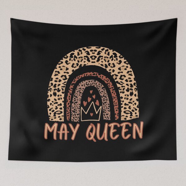 Item preview, May Queen, Queens are born in May, Leopard Boho Rainbow  designed and sold by ACC .