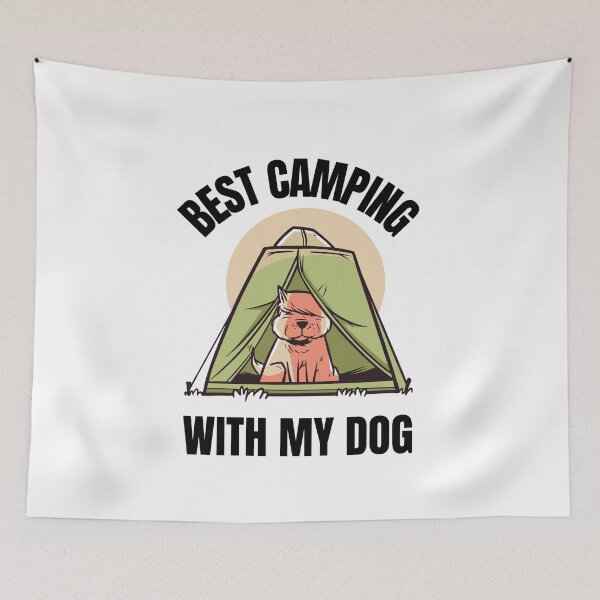 Item preview, Best camping with my dog designed and sold by Cattigal.