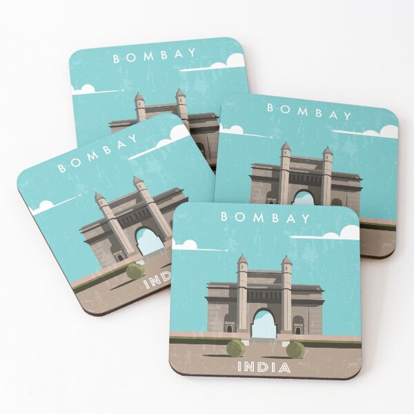 Item preview, Bombay, India - Retro travel minimalistic poster designed and sold by GreekTavern1979.