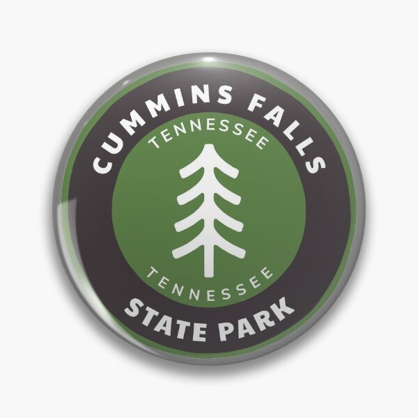 Item preview, Cummins Falls State Park Tennessee - TN Badge with a Forest Tree Wilderness Roundlet designed and sold by palmettodigital.