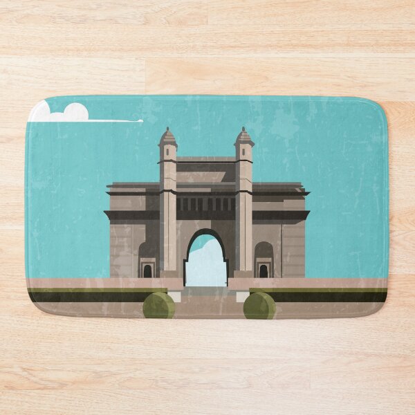 Item preview, Bombay, India - Retro travel minimalistic poster designed and sold by GreekTavern1979.