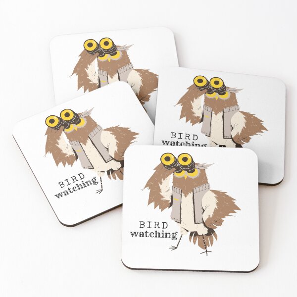 Item preview, Bird watching owl designed and sold by TheWaterBirds.