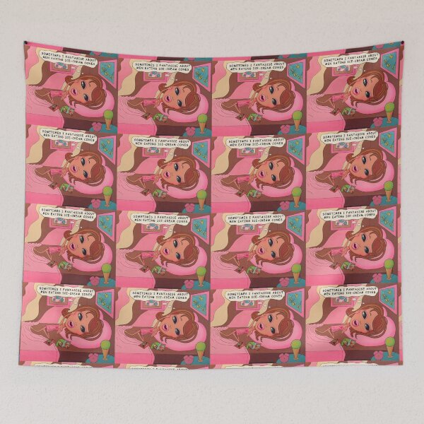 Item preview, Sometimes I Fantasise About men Eating Ice-Cream Cones designed and sold by Tania  Donald.