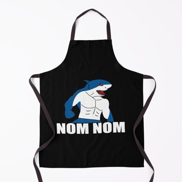Aperçu de l'œuvre Nom nom requin affamé créée et vendue par DopeDesign111.