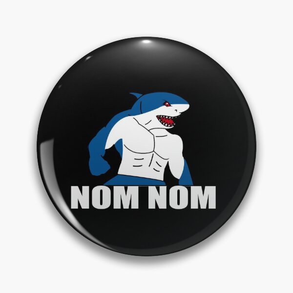 Item preview, Nom nom hungry shark designed and sold by DopeDesign111.