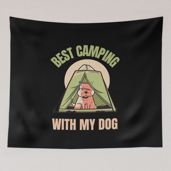 Item preview, Best camping with my dog designed and sold by Cattigal.