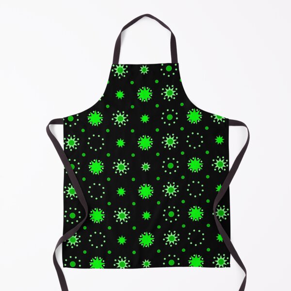Item preview, Suns and Dots Green on Black Repeat 5748 designed and sold by Art in My Loft.
