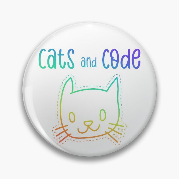 Item preview, Cats and Code Cute Programming Cat designed and sold by FoxCodeCreation.