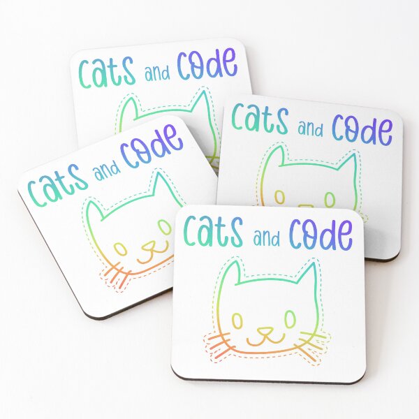 Item preview, Cats and Code Cute Programming Cat designed and sold by FoxCodeCreation.
