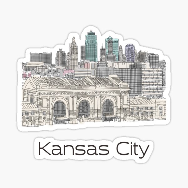 Item preview, Hand Drawn Kansas City Skyline designed and sold by itsrturn.