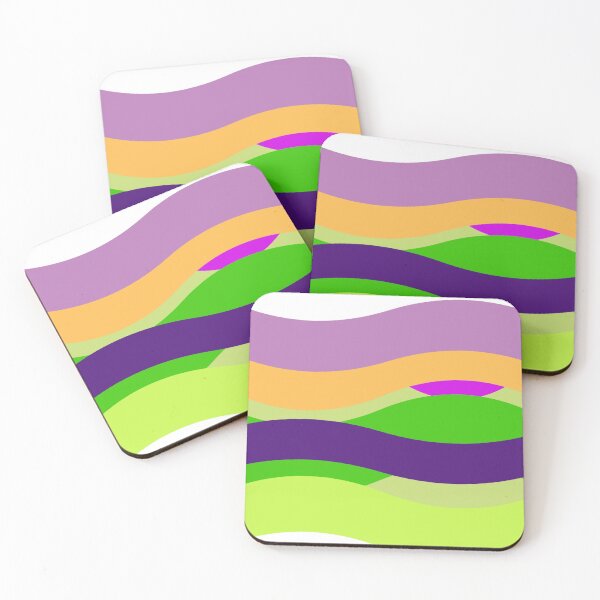 Item preview, Vibrant Color Waves designed and sold by ZubiyaArt.
