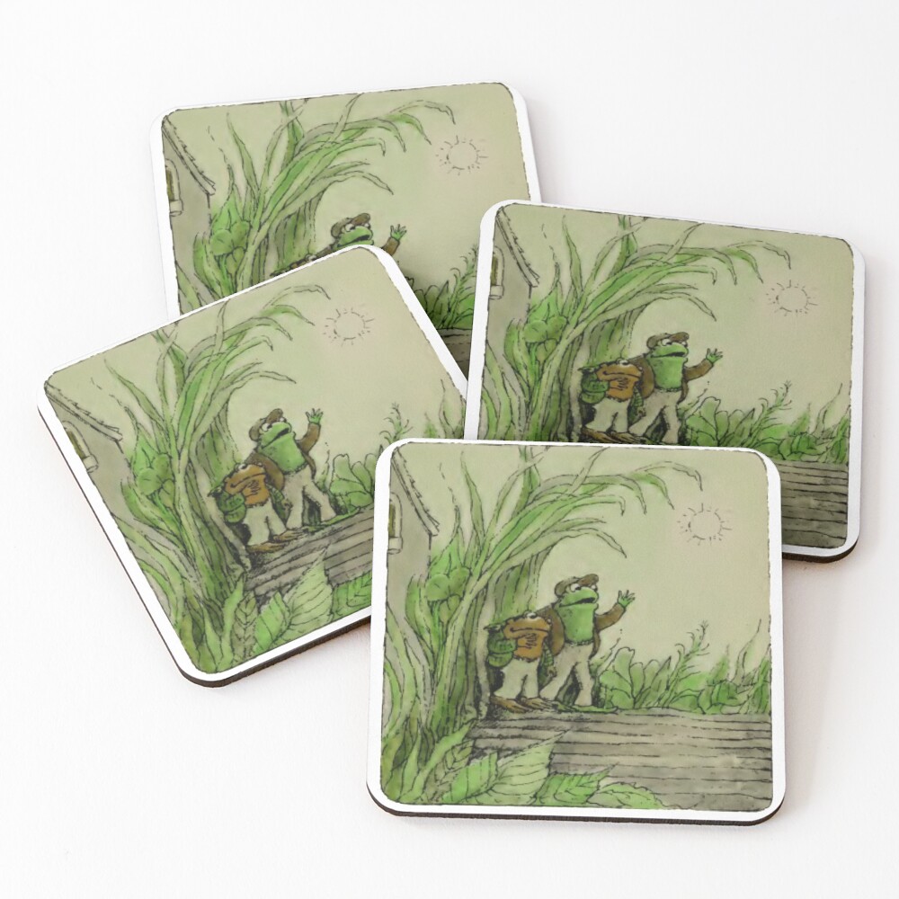 Frog & Toad in the Garden Coasters (Set of 4)