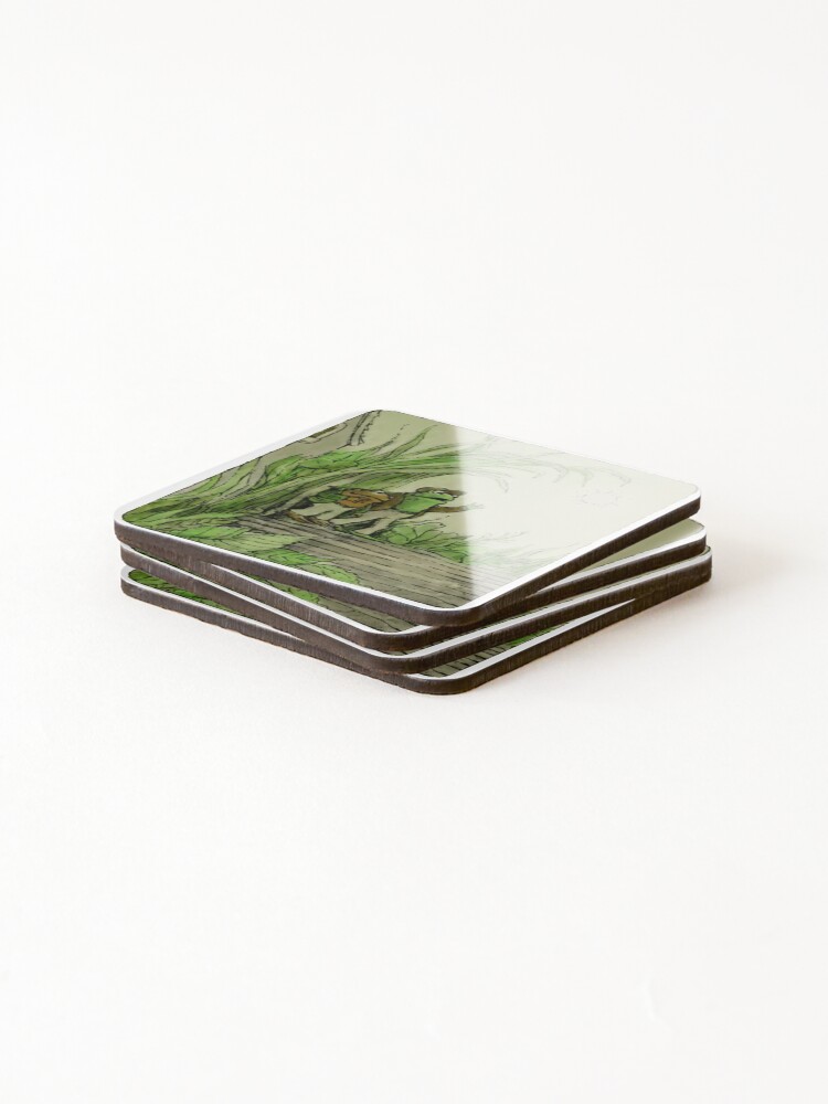 Alternate view of Frog & Toad in the Garden Coasters (Set of 4)