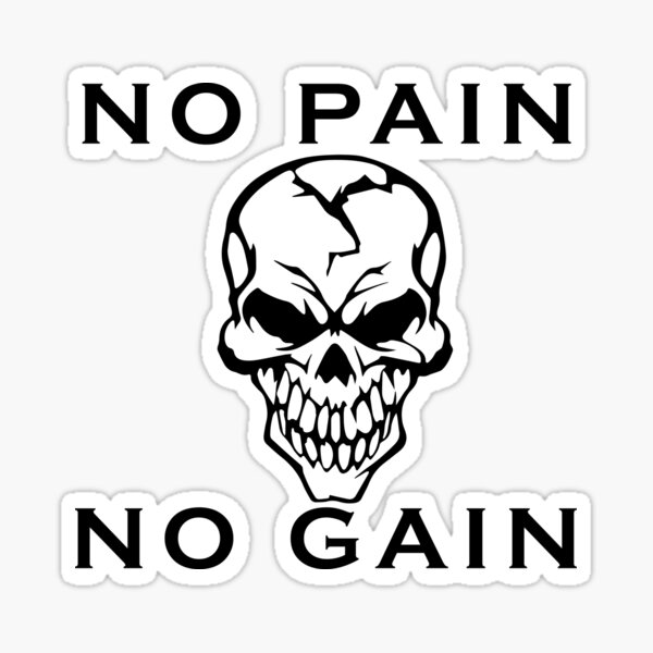 Premium Vector | No pain no gain illustration