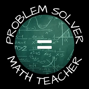 Artwork thumbnail, MerchHaus - Problem Solver = Math Teacher by MerchHaus