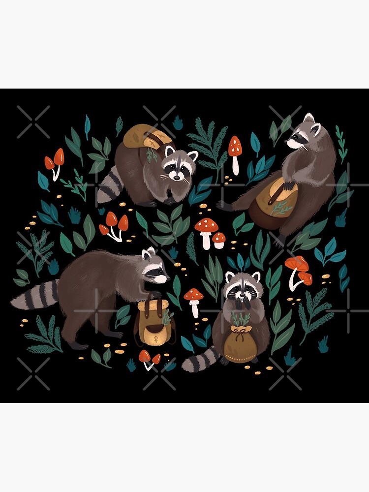 Raccoons by Elenanaylor