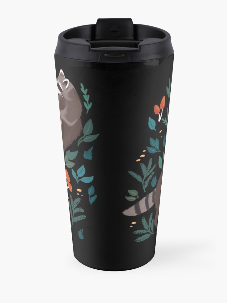 Alternate view of Raccoons Travel Coffee Mug
