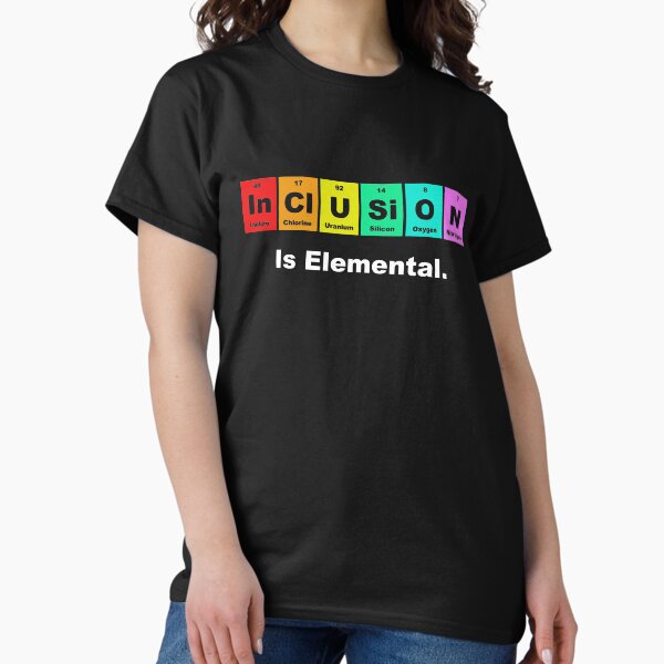 Item preview, Inclusion is elemental LGBQT periodic elements designed and sold by goodtogotees.