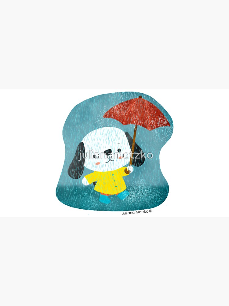 Dog in a Raincoat by julianamotzko