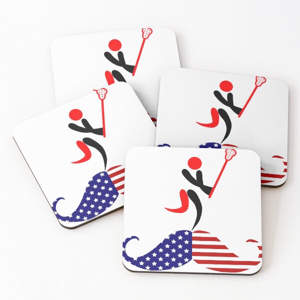 Item preview, Lacrosse USA American Flag designed and sold by Kiarasboutique.
