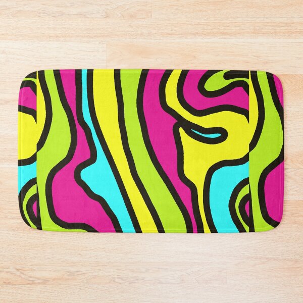 Item preview, Neon Geometric Lines Minimalist Abstract Art Pattern Painting designed and sold by hopecope.