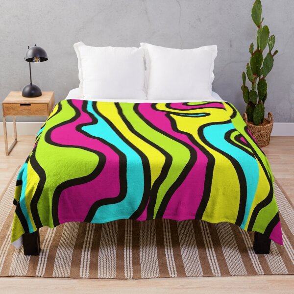 Item preview, Neon Geometric Lines Minimalist Abstract Art Pattern Painting designed and sold by hopecope.