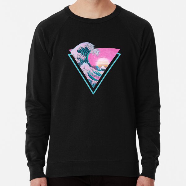 Item preview, Vaporwave Aesthetic Great Wave Retro Triangle designed and sold by CoitoCG.