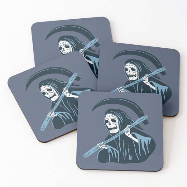 Item preview, Creepy Vintage Grim Reaper Doodle designed and sold by SLAG-Creative.